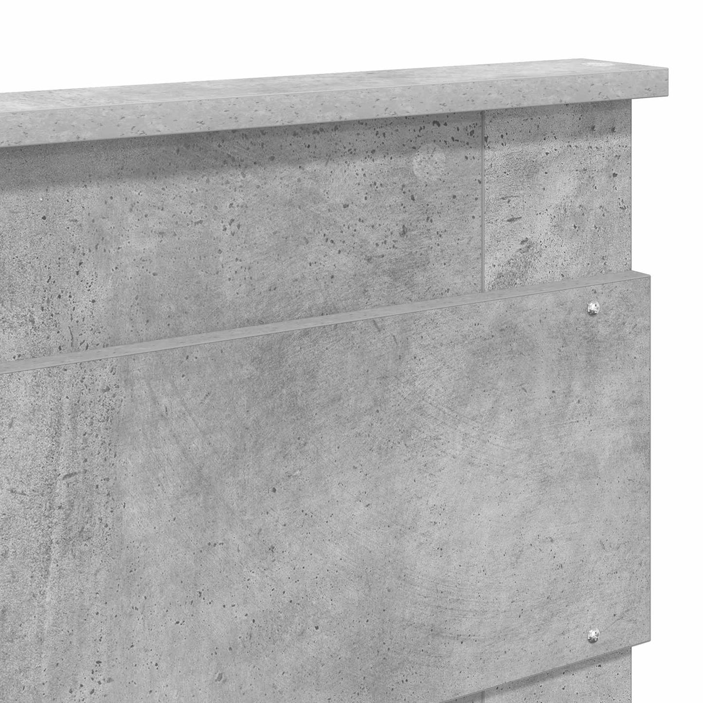 Čelo Postele Betonově Šedá Kompozitní Dřevo