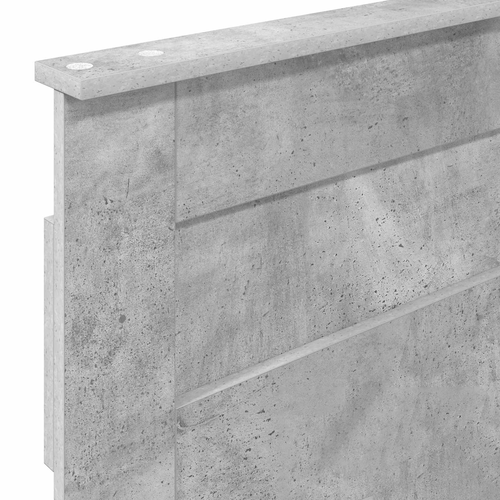 Čelo Postele Betonově Šedá Kompozitní Dřevo