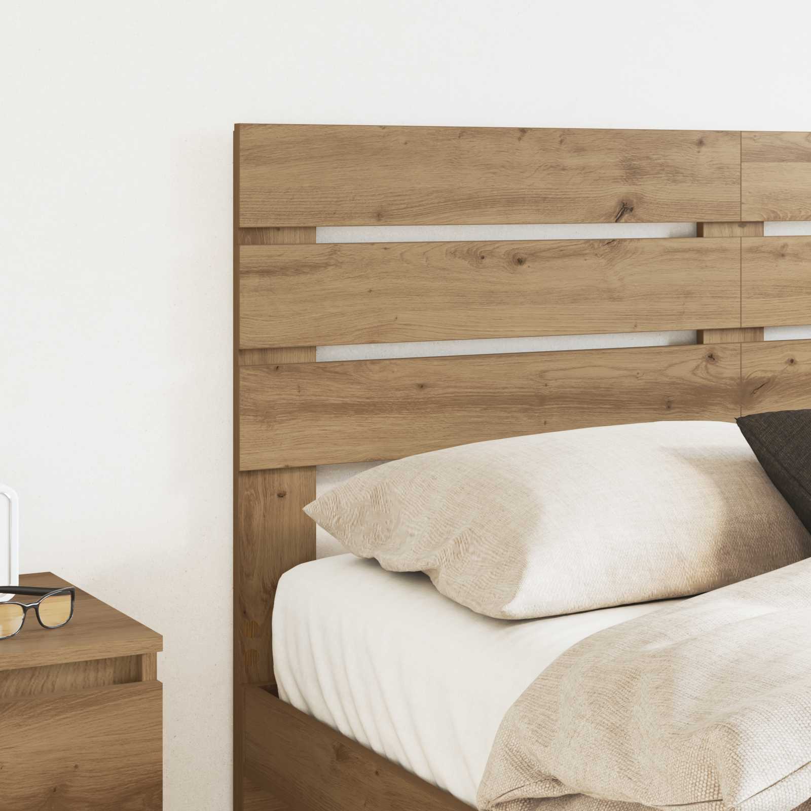 Čelo Postele Artisanový Dub Kompozitní Dřevo