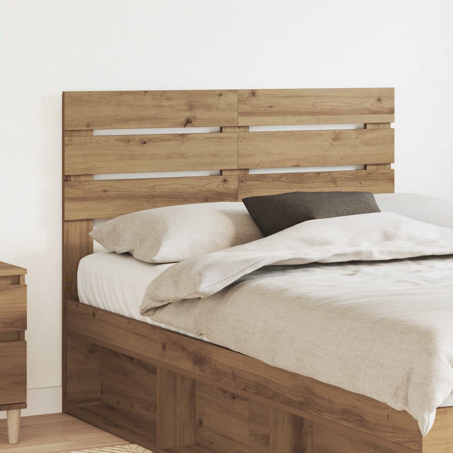 Čelo Postele Artisanový Dub Kompozitní Dřevo
