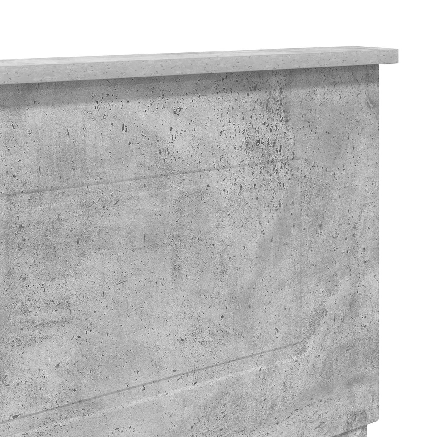 Čelo Postele Betonově Šedá Kompozitní Dřevo