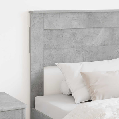 Čelo Postele Betonově Šedá Kompozitní Dřevo