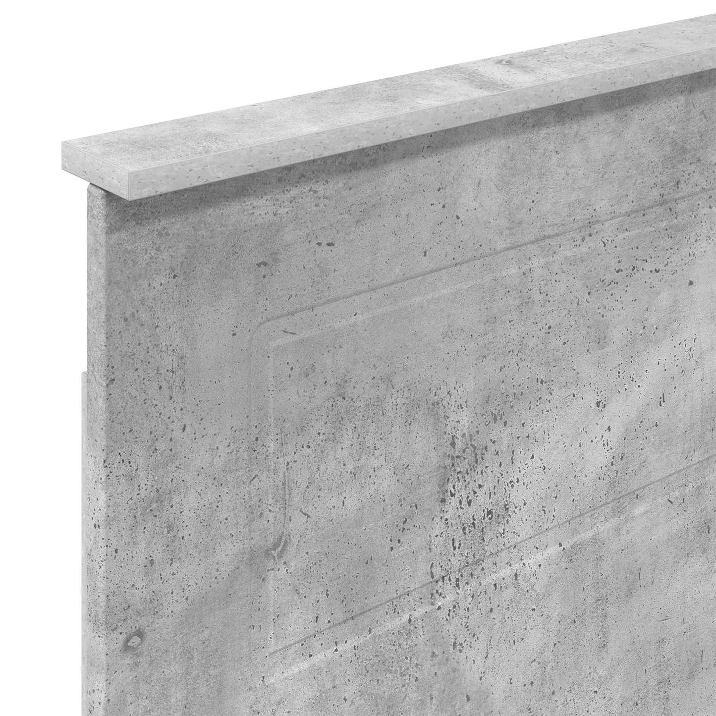 Čelo Postele Betonově Šedá Kompozitní Dřevo