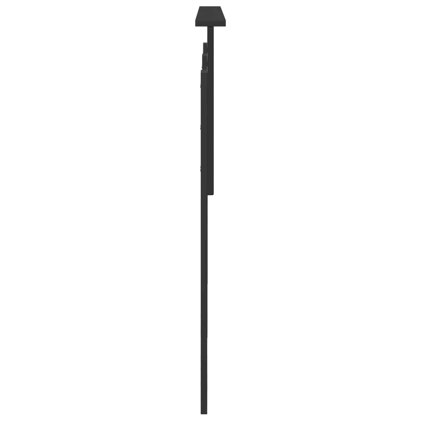 Čelo Postele Černý Dub Kompozitní Dřevo