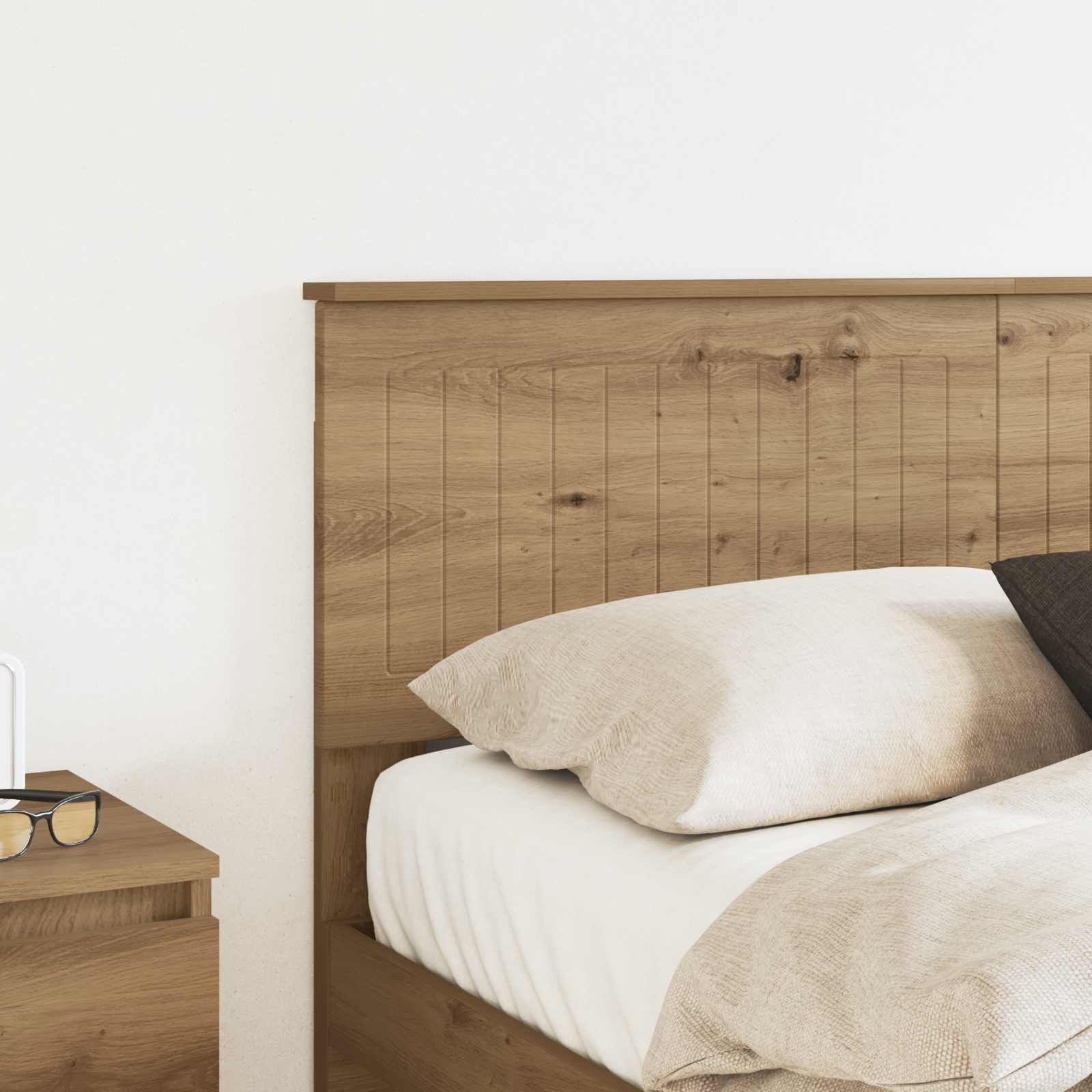 Čelo Postele Artisanový Dub Kompozitní Dřevo