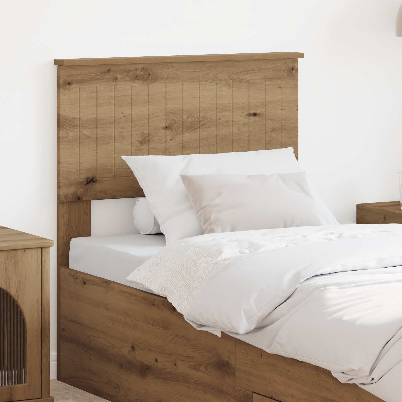 Čelo Postele Artisanový Dub Kompozitní Dřevo