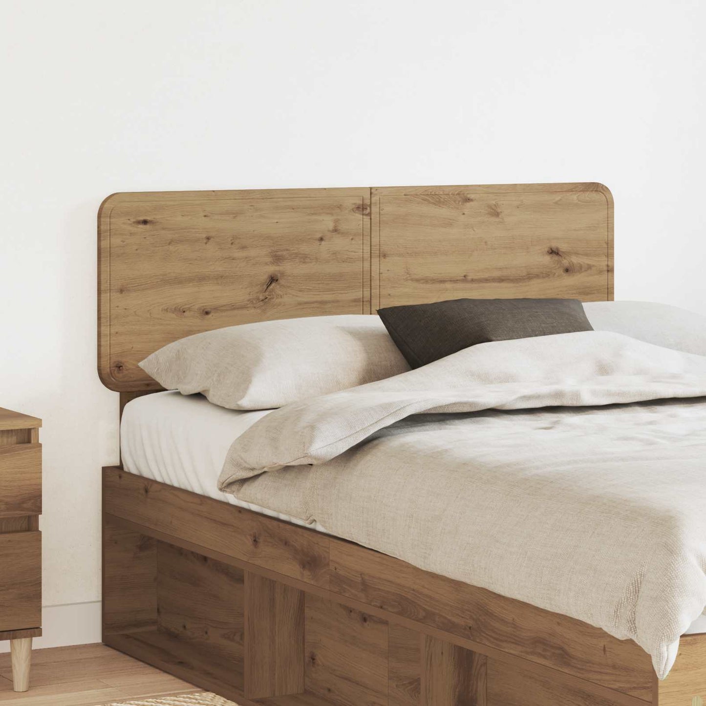 Čelo Postele Artisanový Dub Kompozitní Dřevo