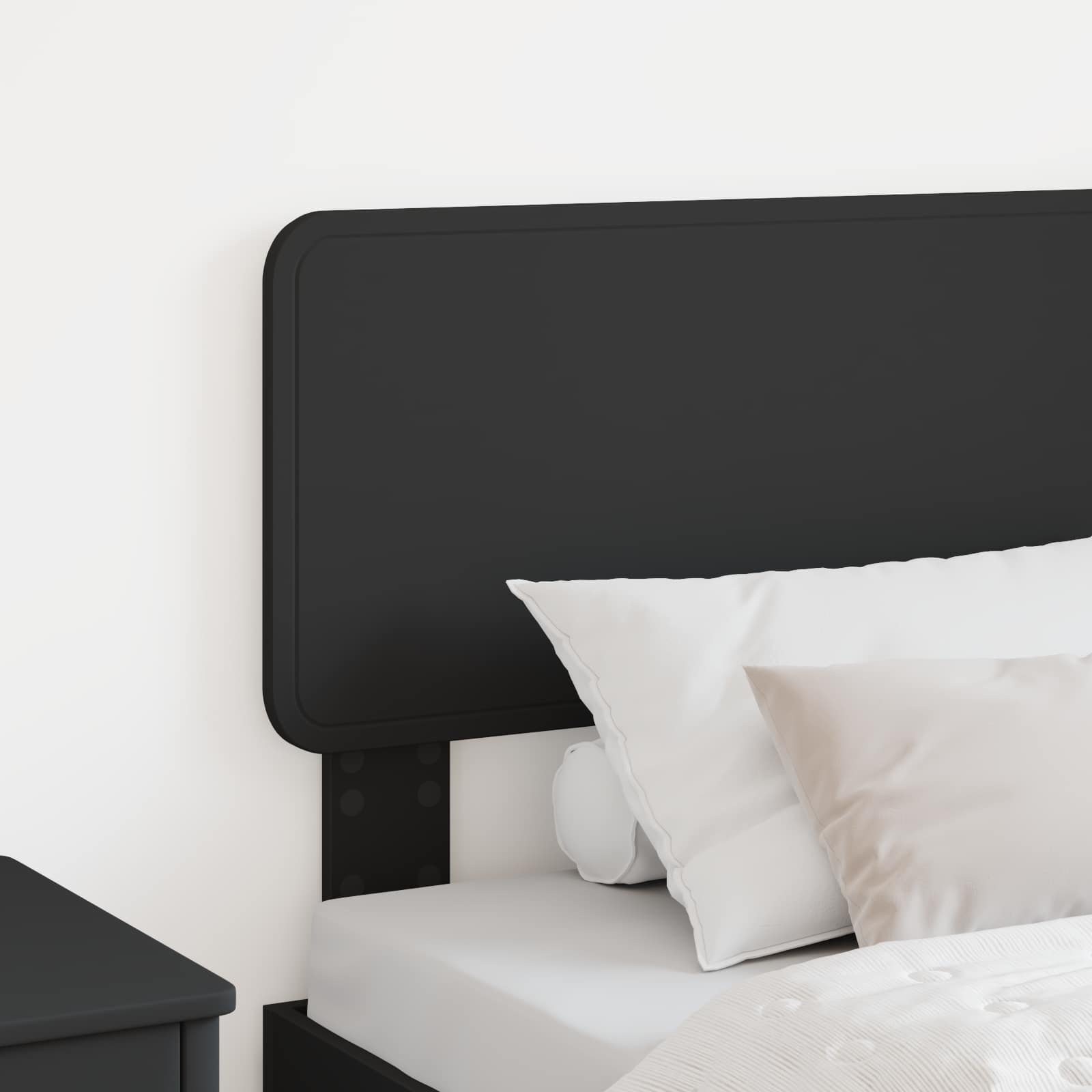Čelo Postele Černý Dub Kompozitní Dřevo