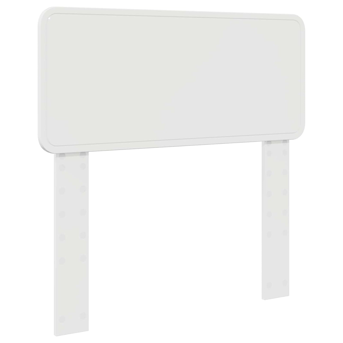 Čelo Postele Lesklá Bílá Kompozitní Dřevo