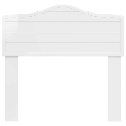 Čelo Postele Lesklá Bílá Kompozitní Dřevo