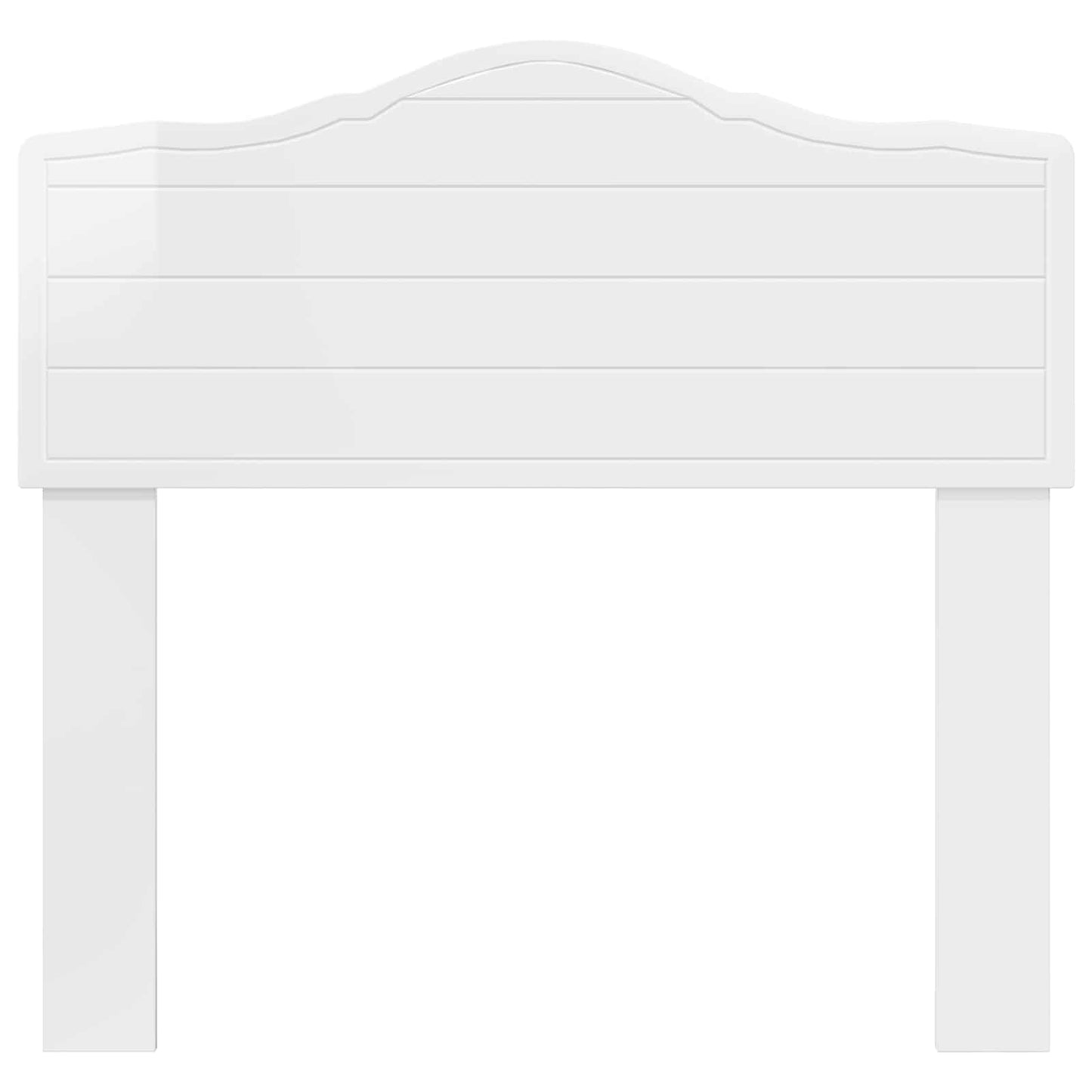 Čelo Postele Lesklá Bílá Kompozitní Dřevo