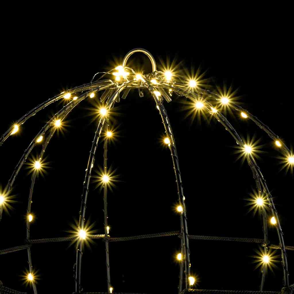 Koule 2 Ks Teplá Bílá 30 X 30 X 32 Cm Kov 192 Led Diod