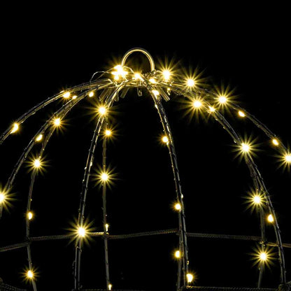 Koule 2 Ks Teplá Bílá 30 X 30 X 32 Cm Kov 192 Led Diod