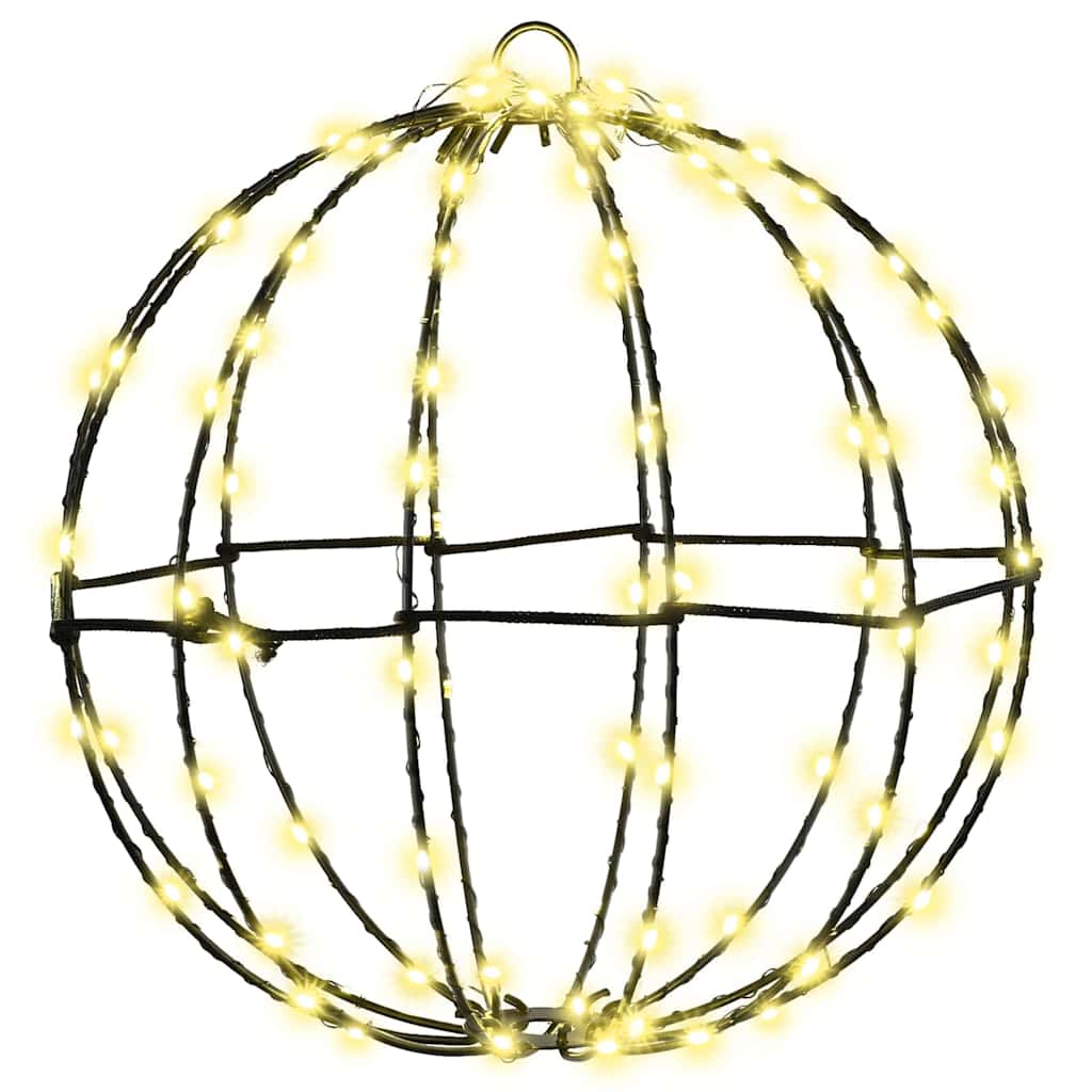 Koule 2 Ks Teplá Bílá 30 X 30 X 32 Cm Kov 192 Led Diod