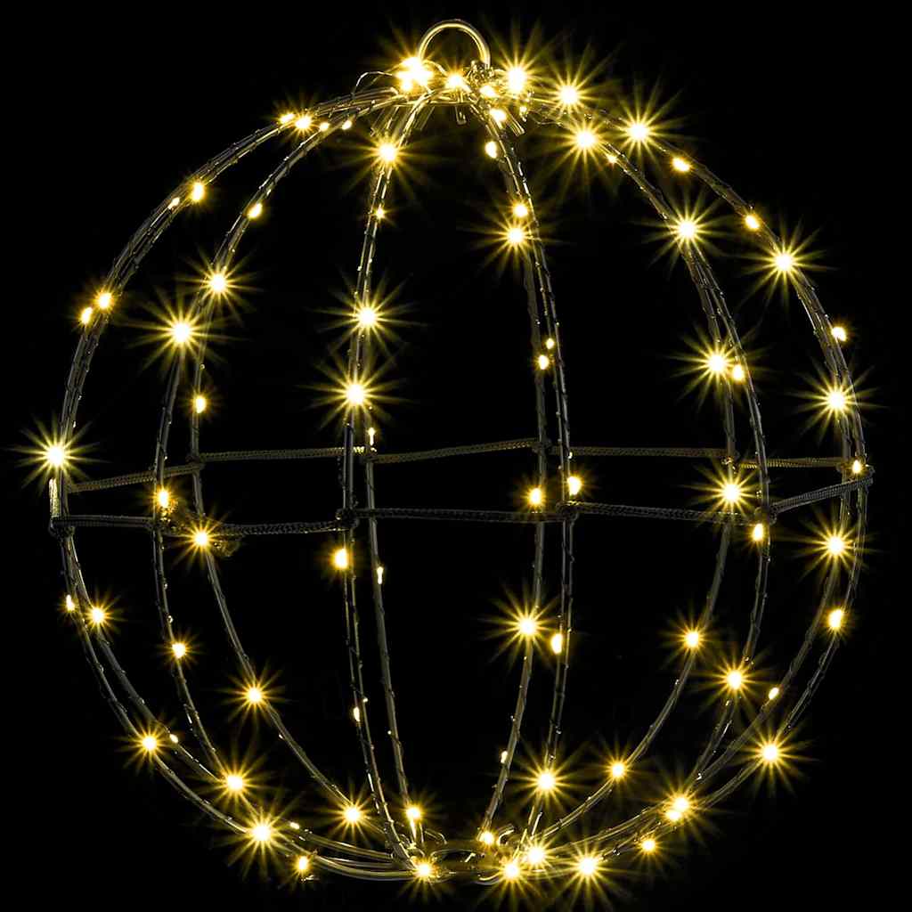 Koule 2 Ks Teplá Bílá 30 X 30 X 32 Cm Kov 192 Led Diod