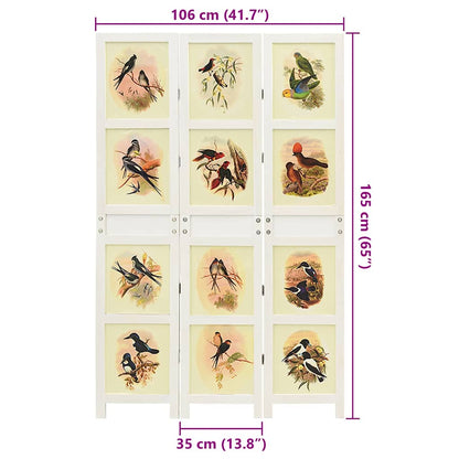 Romdivider Panel Bílá 212 X 165 Cm Mdf