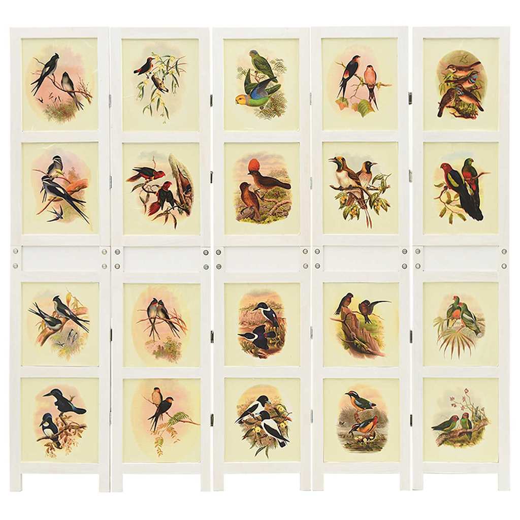 Romdivider Panel Bílá 212 X 165 Cm Mdf