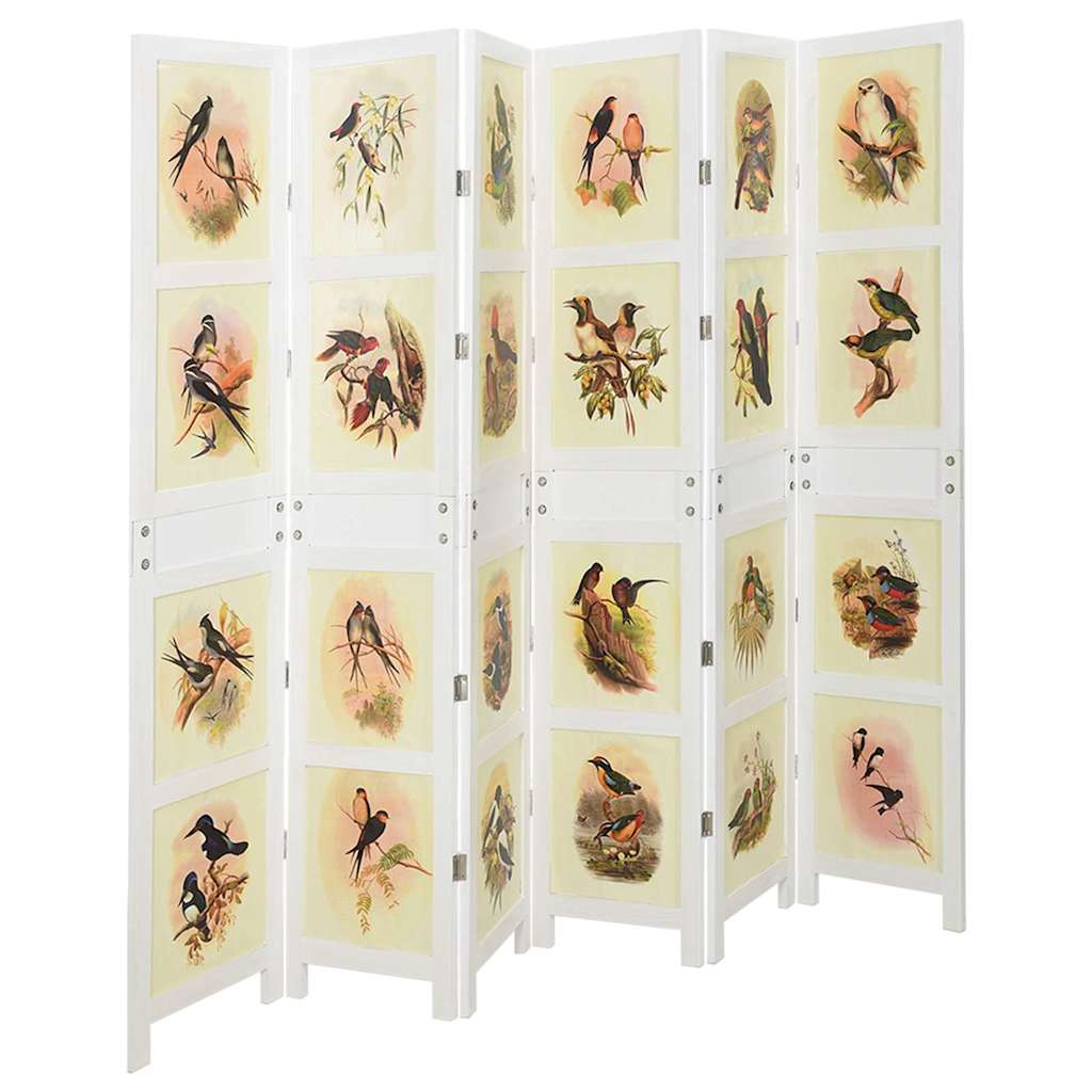 Romdivider Panel Bílá 212 X 165 Cm Mdf