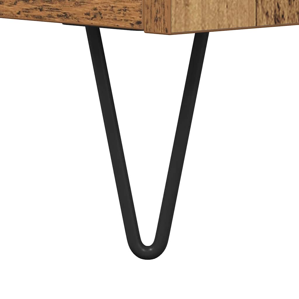 Vysoký Bufet 2 Ks Staré Dřevo 69,5 X 34 X 180 Cm