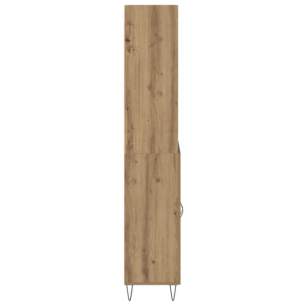 Vysoký Bufet 2 Ks Artisanový Dub 69,5 X 34 X 180 Cm