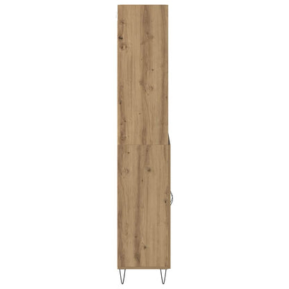 Vysoký Bufet 2 Ks Artisanový Dub 69,5 X 34 X 180 Cm
