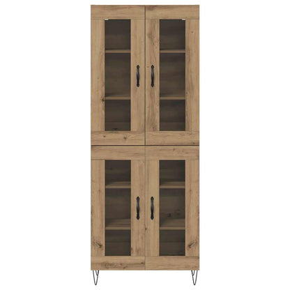 Vysoký Bufet Artisanový Dub 69,5 X 34 X 90 Cm Kompozitní Dřevo