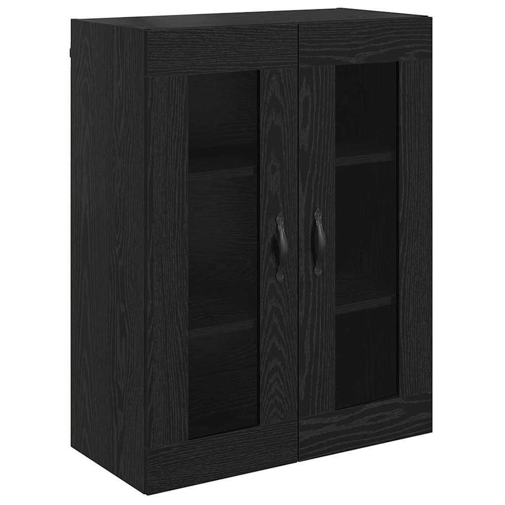 Vysoký Bufet Černý Dub 69,5 X 34 X 90 Cm Kompozitní Dřevo