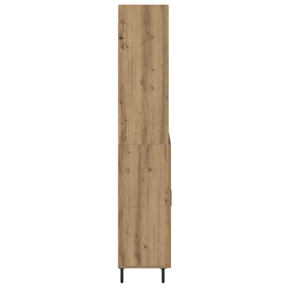 Vysoký Bufet 2 Ks Artisanový Dub 69,5 X 32,5 X 180 Cm