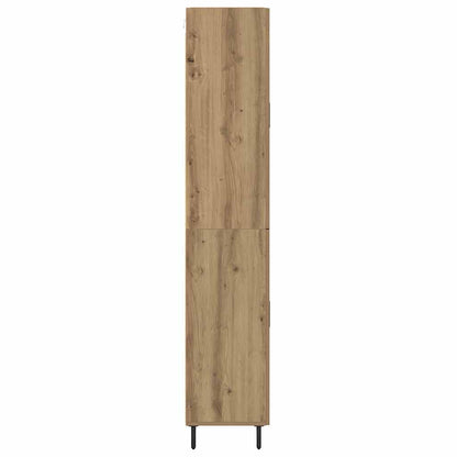 Vysoký Bufet 2 Ks Artisanový Dub 69,5 X 34 X 180 Cm