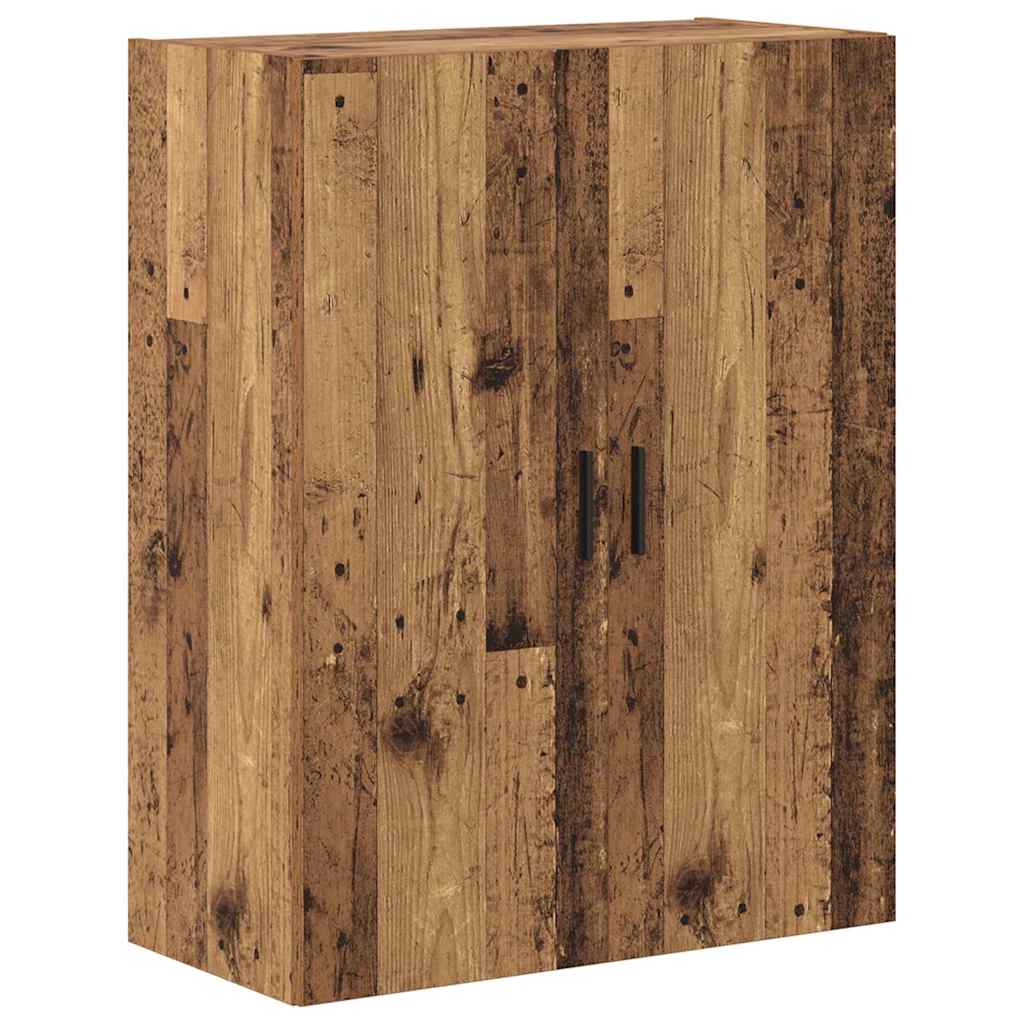 Vysoký Bufet Staré Dřevo 69,5 X 34 X 180 Cm Kompozitní Dřevo