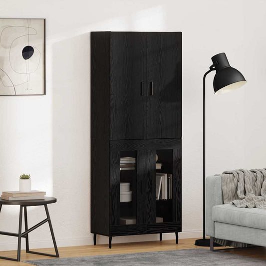 Vysoký Bufet 2 Ks Artisanový Dub 69,5 X 34 X 180 Cm