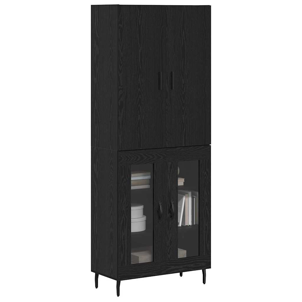 Vysoký Bufet 2 Ks Artisanový Dub 69,5 X 34 X 180 Cm