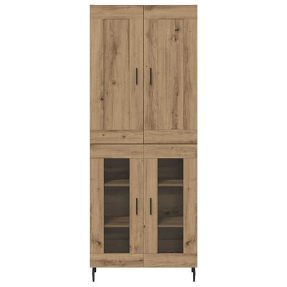 Vysoký Bufet 2 Ks Artisanový Dub 69,5 X 34 X 180 Cm