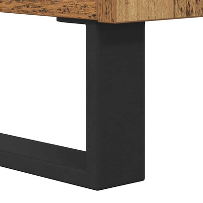 Vysoký Bufet 2 Ks Staré Dřevo 69,5 X 34 X 180 Cm