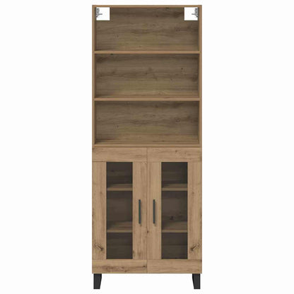 Vysoký Bufet 2 Ks Artisanový Dub 69,5 X 34 X 180 Cm