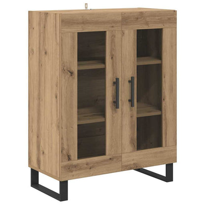 Vysoký Bufet 2 Ks Artisanový Dub 69,5 X 34 X 180 Cm