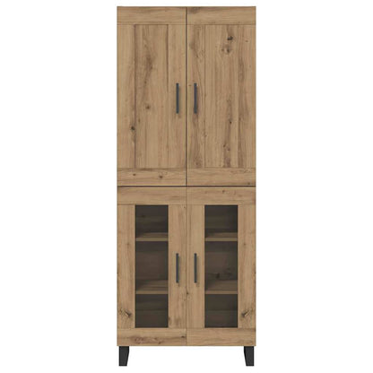 Vysoký Bufet 2 Ks Artisanový Dub 69,5 X 34 X 180 Cm