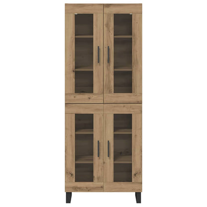 Vysoký Bufet 2 Ks Artisanový Dub 69,5 X 34 X 180 Cm