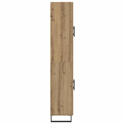 Vysoký Bufet 2 Ks Artisanový Dub 69,5 X 34 X 180 Cm