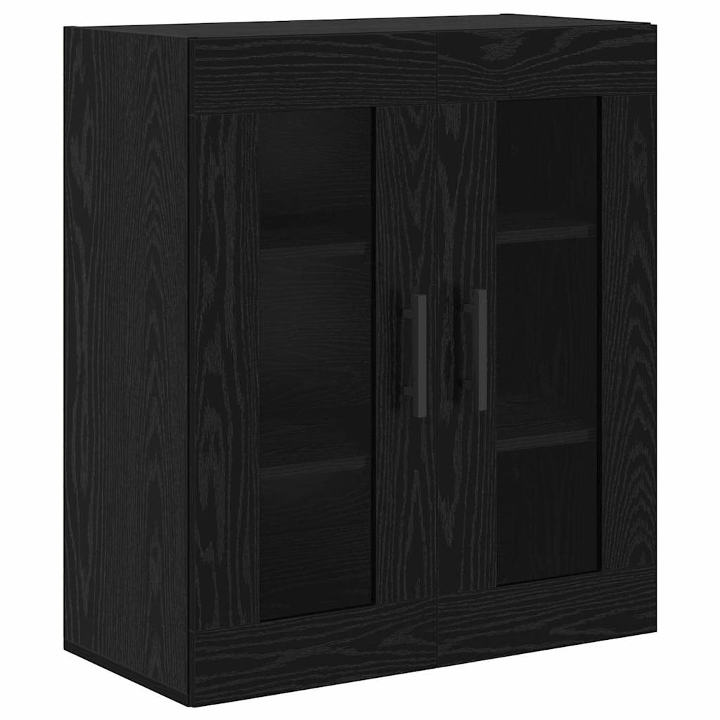 Vysoký Bufet 2 Ks Černý Dub 69,5 X 34 X 180 Cm Kompozitní Dřevo