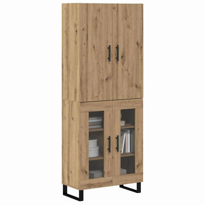 Vysoký Bufet 2 Ks Artisanový Dub 69,5 X 34 X 180 Cm