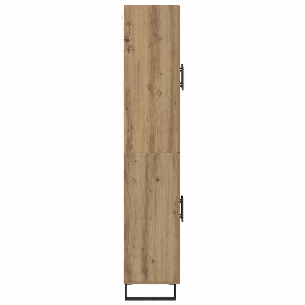 Vysoký Bufet 2 Ks Artisanový Dub 69,5 X 34 X 180 Cm