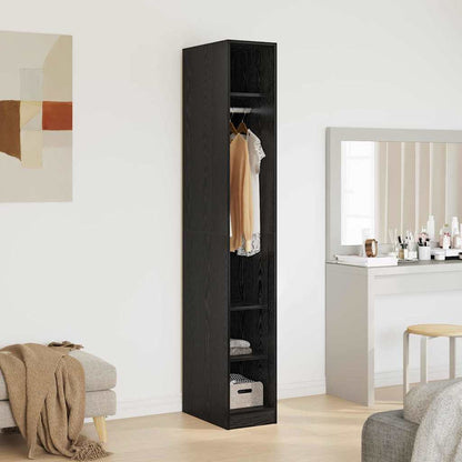 Šatní Skříň Černý Dub 50 X 30 X 200 Cm Kompozitní Dřevo
