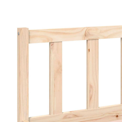 Rám Postele Přírodní 152 X 203 Cm Masivní Borovicové Dřevo