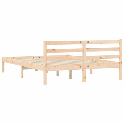 Rám Postele S Čelo Přírodní 208,5 X 157,5 X 69,5 Cm