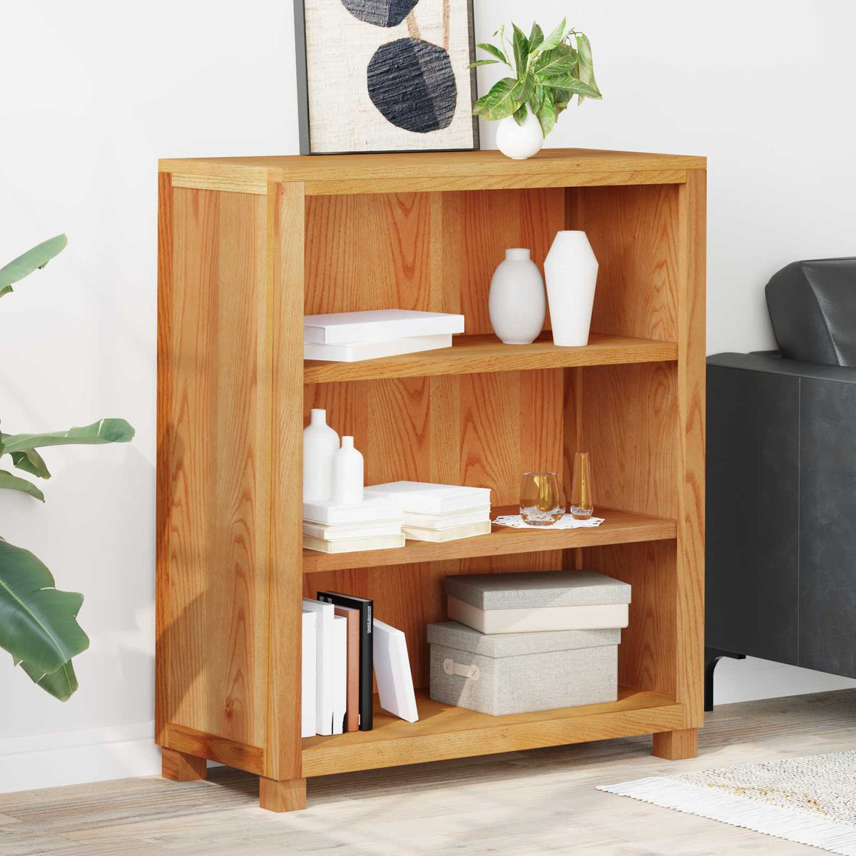 Truhlářský S Policí Hnědá 80 X 35 X 95 Cm Masivní Dubové Dřevo