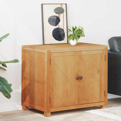 Truhlářský S Policí Hnědá 80 X 35 X 95 Cm Masivní Dubové Dřevo