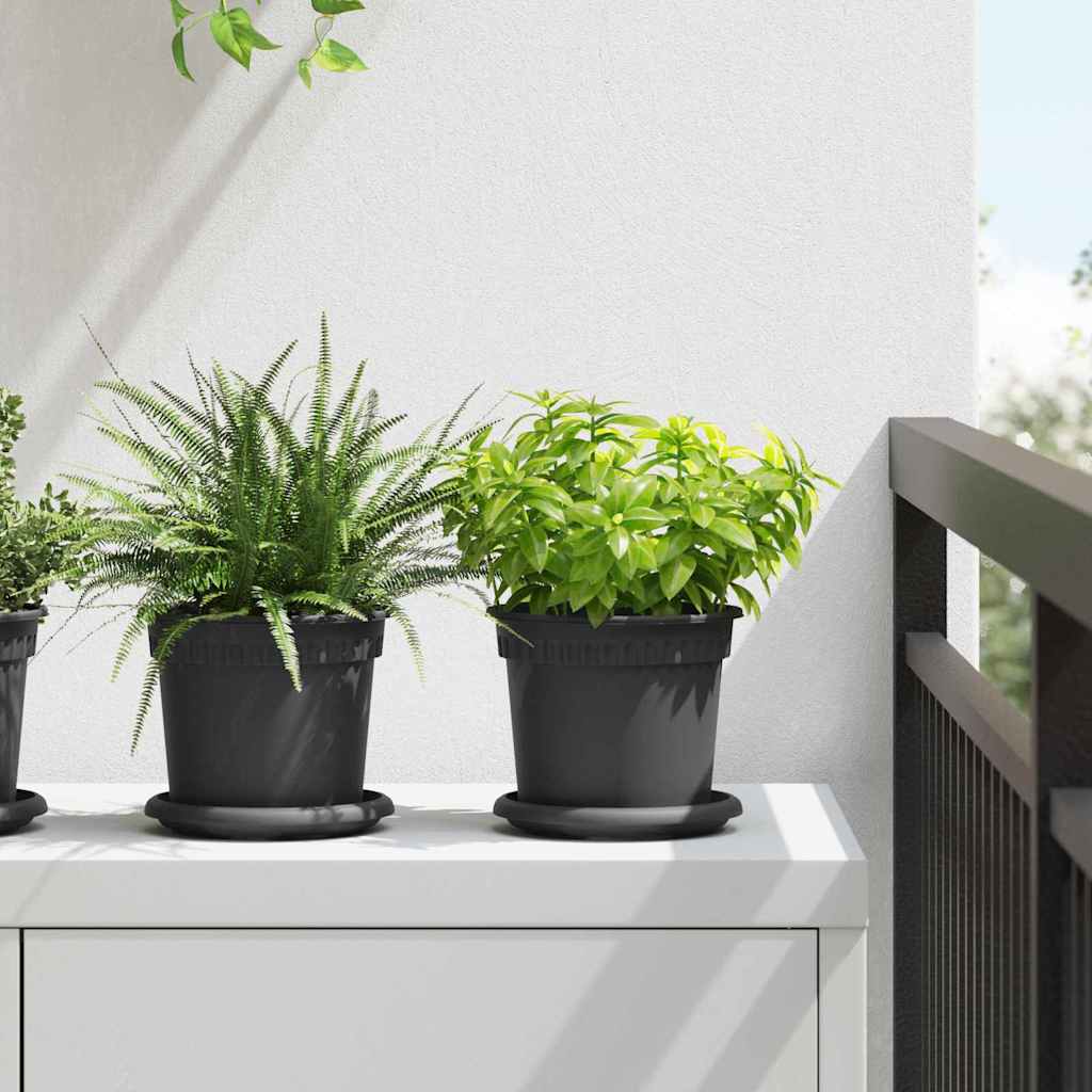Kulatý Květináč 6 Ks Plast