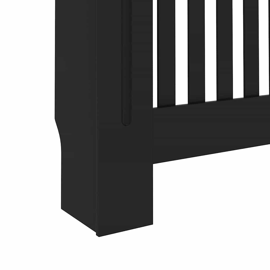 Kryt Radiátoru 2 Pcs Černá 112 X 19 X 81,5 Cm Kompozitní Dřevo