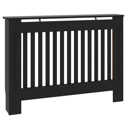 Kryt Radiátoru 2 Pcs Černá 112 X 19 X 81,5 Cm Kompozitní Dřevo